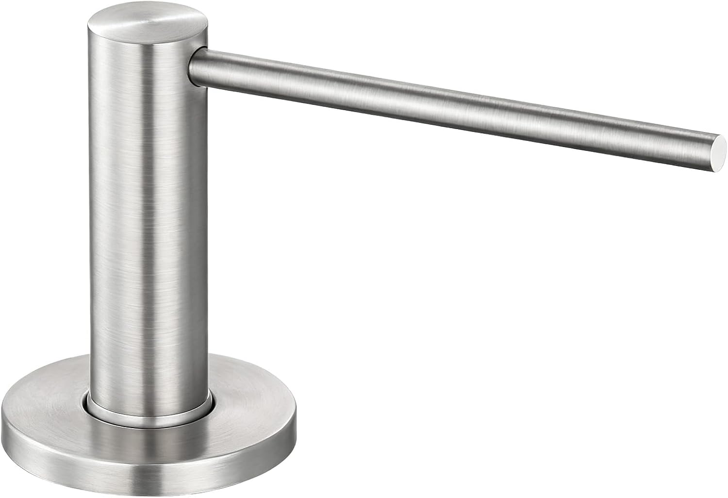 Soap Dispenser for Kitchen Sink Brushed Nickel Stainless Steel Countertop Pump Hand Lotion Built in Bottlend Lotion Built in Bottle