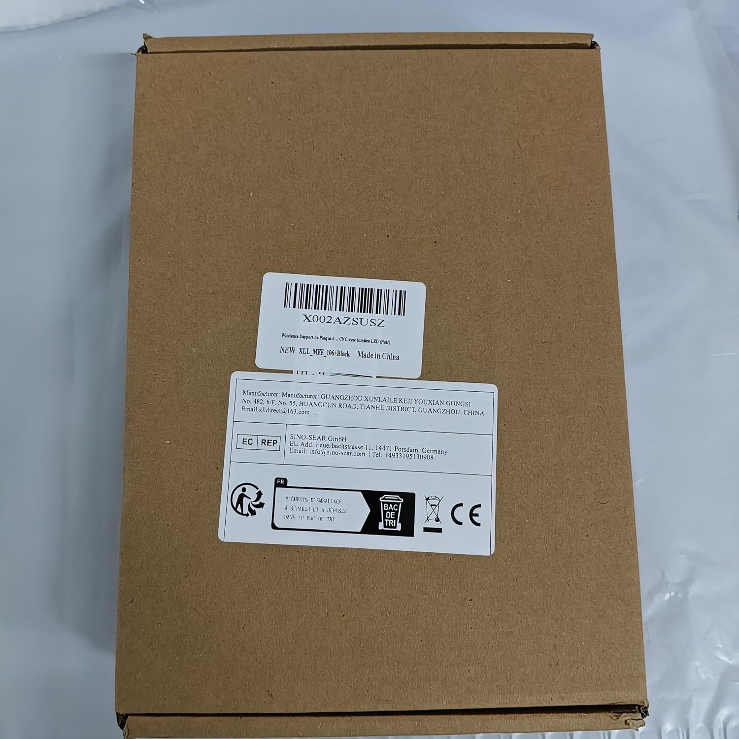 Windance Motorcycle License Plate Bracket,Universal Adjustable Fender Eliminator Kit, CNC Aluminum Tail Tidy Holder with LED Light (Black) image number 2