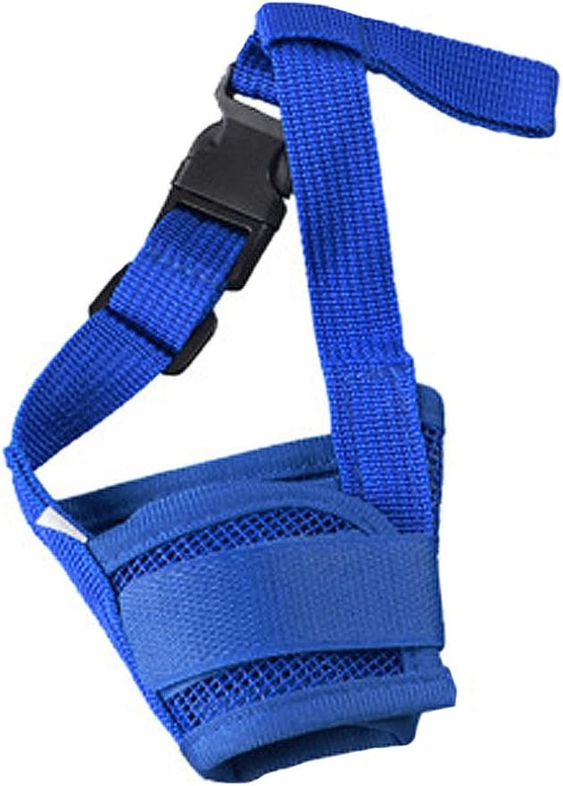 Dog Muzzles Muzzles for Dog, Best to Prevent Biting, Chewing and Barking Anti-Biting Barking Muzzles Adjustable Dog Mouth Cover or Small Medium Large Extra Dog (Extra Large, Blue)
