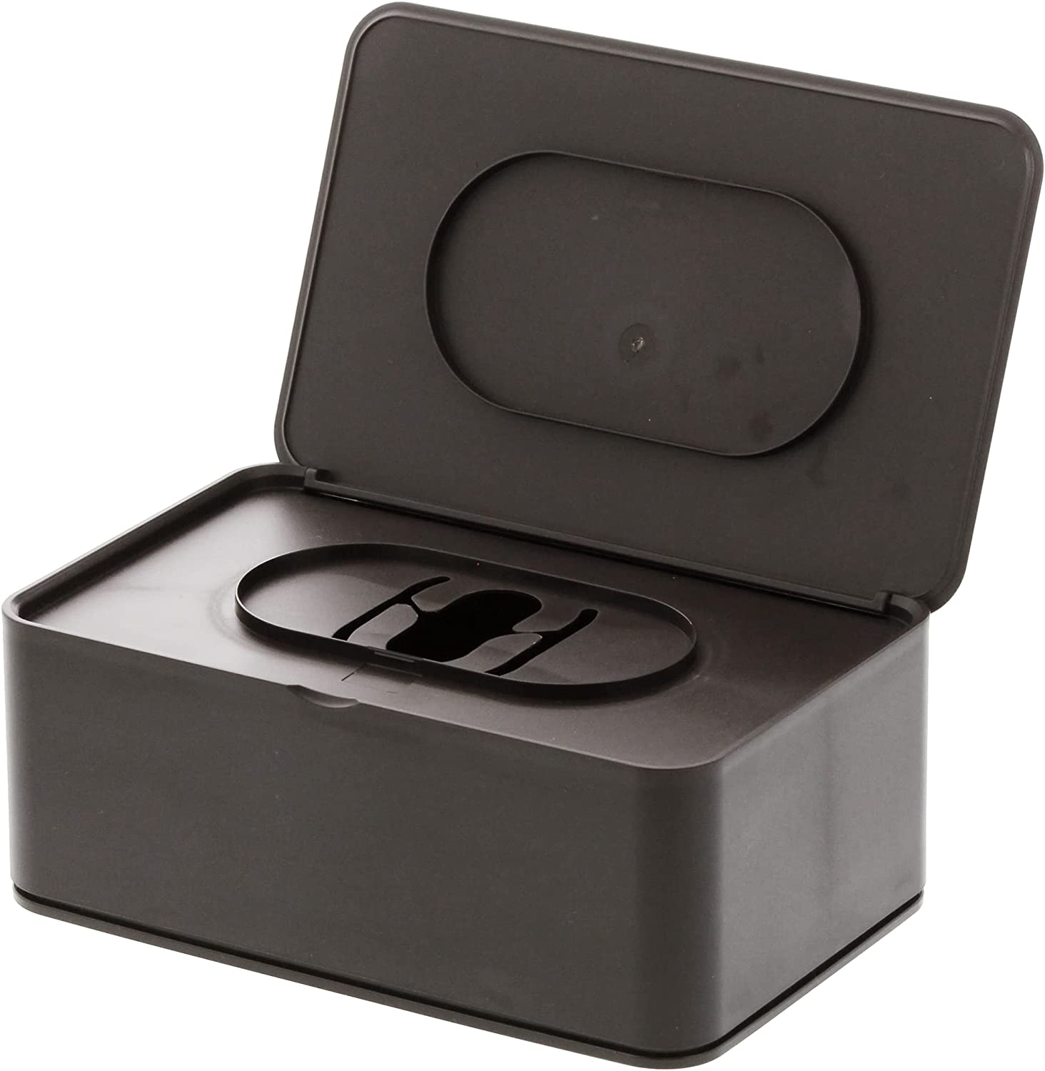 YAMAZAKI Home 3256 Home Wet Tissue Case-Wipe Dispenser Storage Box Container, One Size, Brown