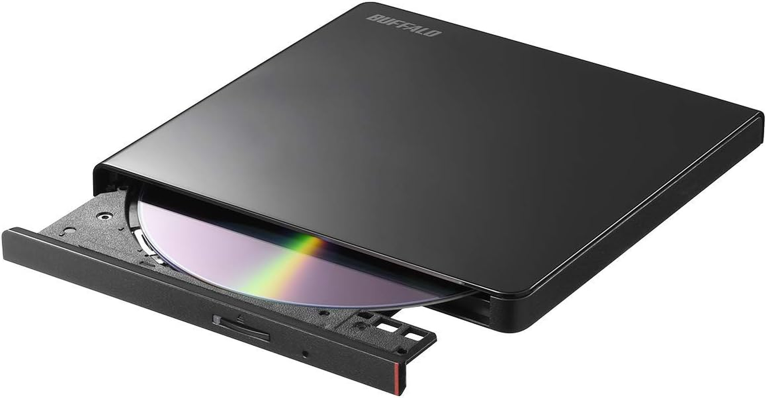 バッファロー (Amazon.Co.Jp Exclusive) Buffalo DVSM-PLV8U2-BK/N Portable DVD/CD Drive, USB 2.0 Standard (Compatible with Computers with USB 3.0 Ports), Windows/Mac Black image number 6