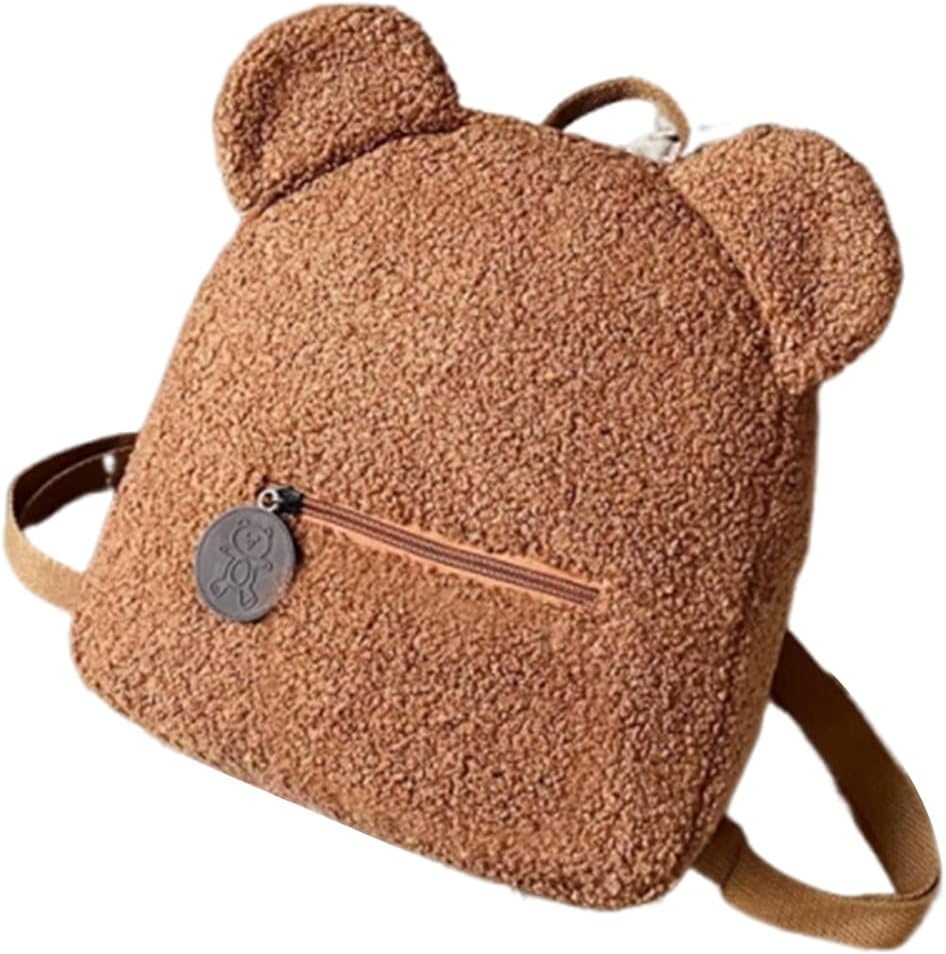 WUISOLQP P Teddy Toddler Bag Personalised Backpacks Comfortable Nursery Bag Personalised Toddler Girls Mini Backpack For