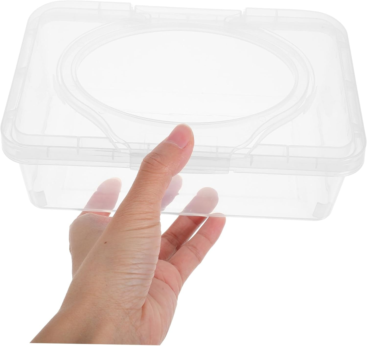 2Pcs Wipes Dispenser Portable Tissue Box for Car Bathroom and Outdoor Use Moisture Design for Easy Access image number 4