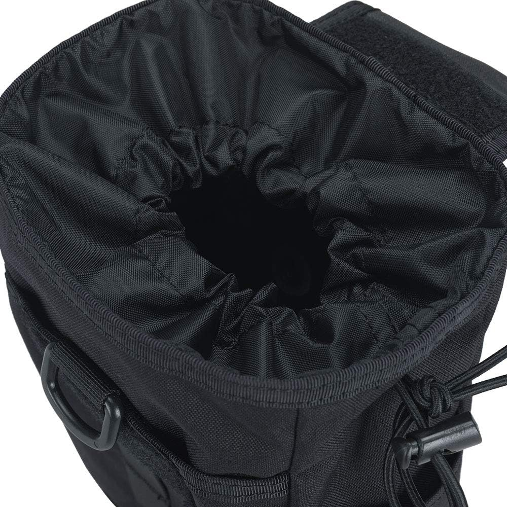 EXCELLENT ELITE SPANKER Molle Dump Pouch Drawstring Magazine Utility Pouch Folding Dump Pouch Waist Bag - Grey image number 6