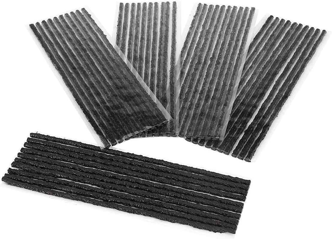 CHICIRIS 50Pcs Tire Repair Rubber Strip, Professional Tire Puncture Repair Strips, Size 200 * 3.5Mm, Suitable for Car Motorcycle image number 3