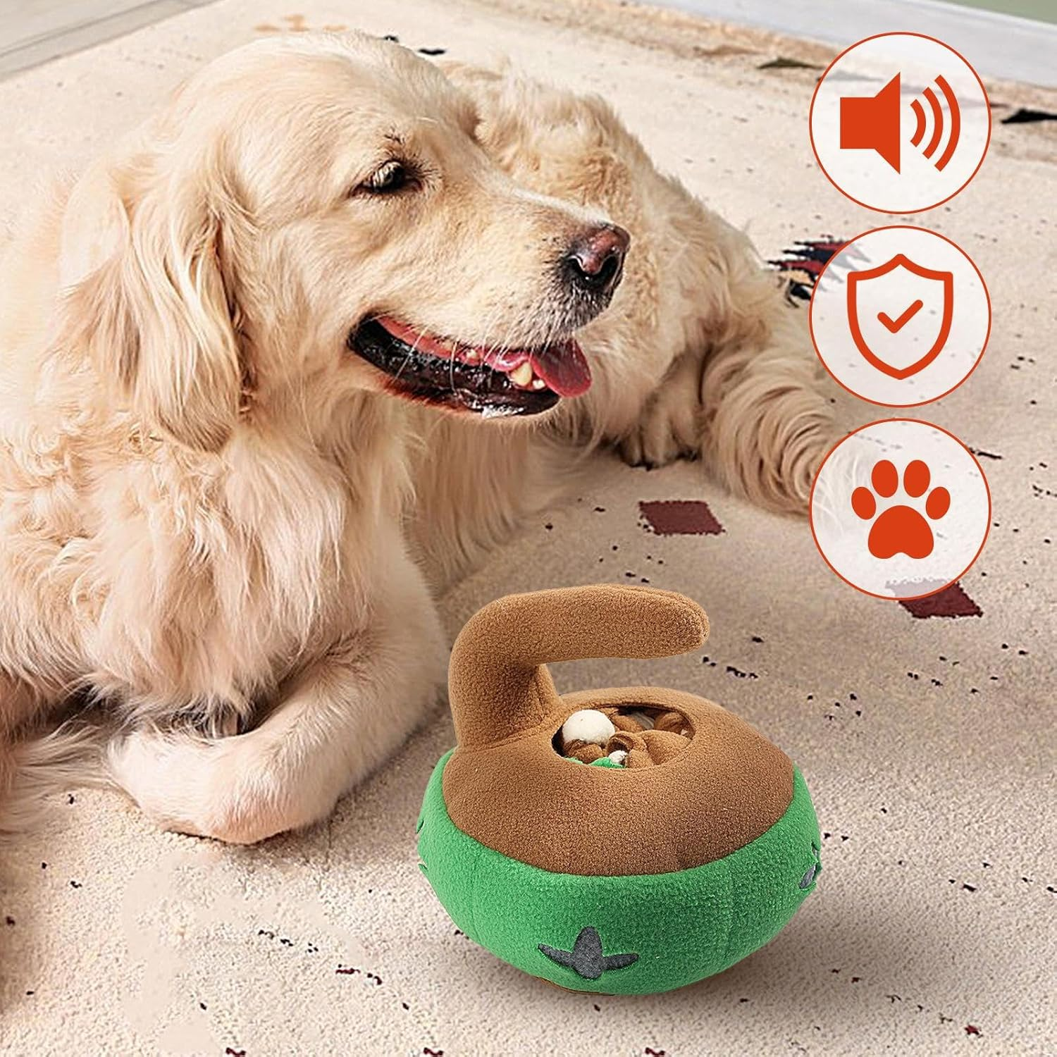 Dog Feeder Toy | Sniff Toys Slow Feeder Puzzle for Indoor Dogs - Dog Food Puzzle Feeder, Pet Treat Dispenser, Outdoor Dog Enrichment Toys for Stimulating Dog Toys Food Games Jmedic
