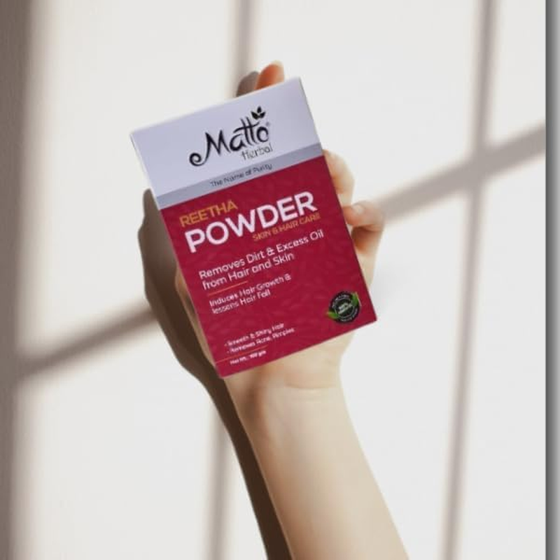 MATTO HERBAL AMLA, REETHA & SHIKAKAI POWDER 3 STAR COMBO PACK 100 GM EACH