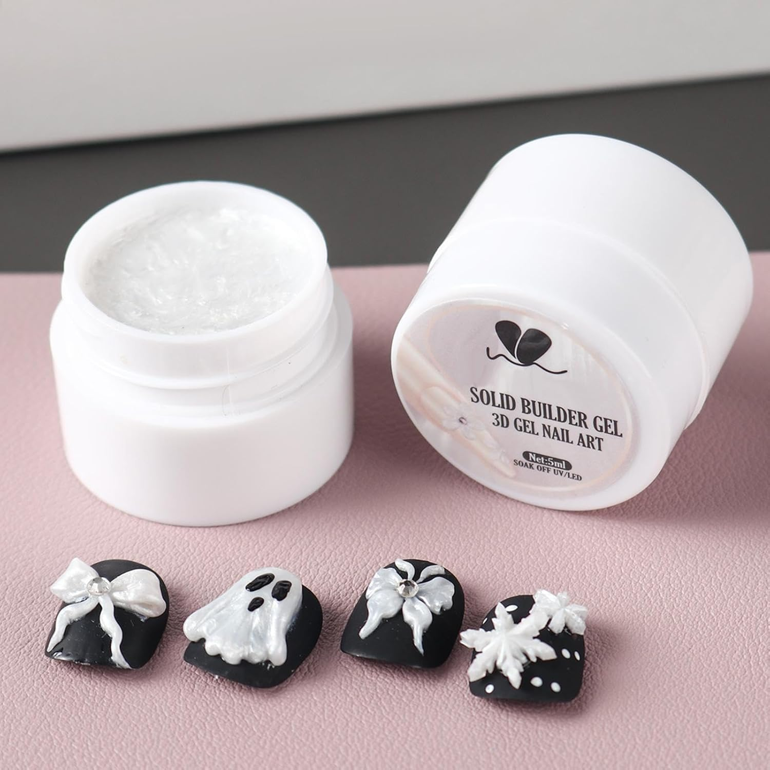 Nail Sculpting Gel,3D Solid Nail Gel - 5Ml Non-Sticky Builder for Molding Design Extension Carving Girls Women Beginner Professional image number 5