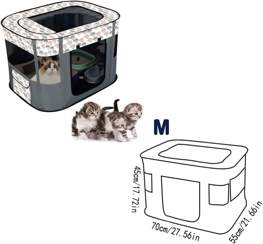 LMSNE Portable Pet Playpen for Dog/Cat/Puppy Exercise Kennel Dogs Cats Indoor/Outdoor,Waterproof&Breathable, Indoor Outdoor Travel Camping Use. image number 5