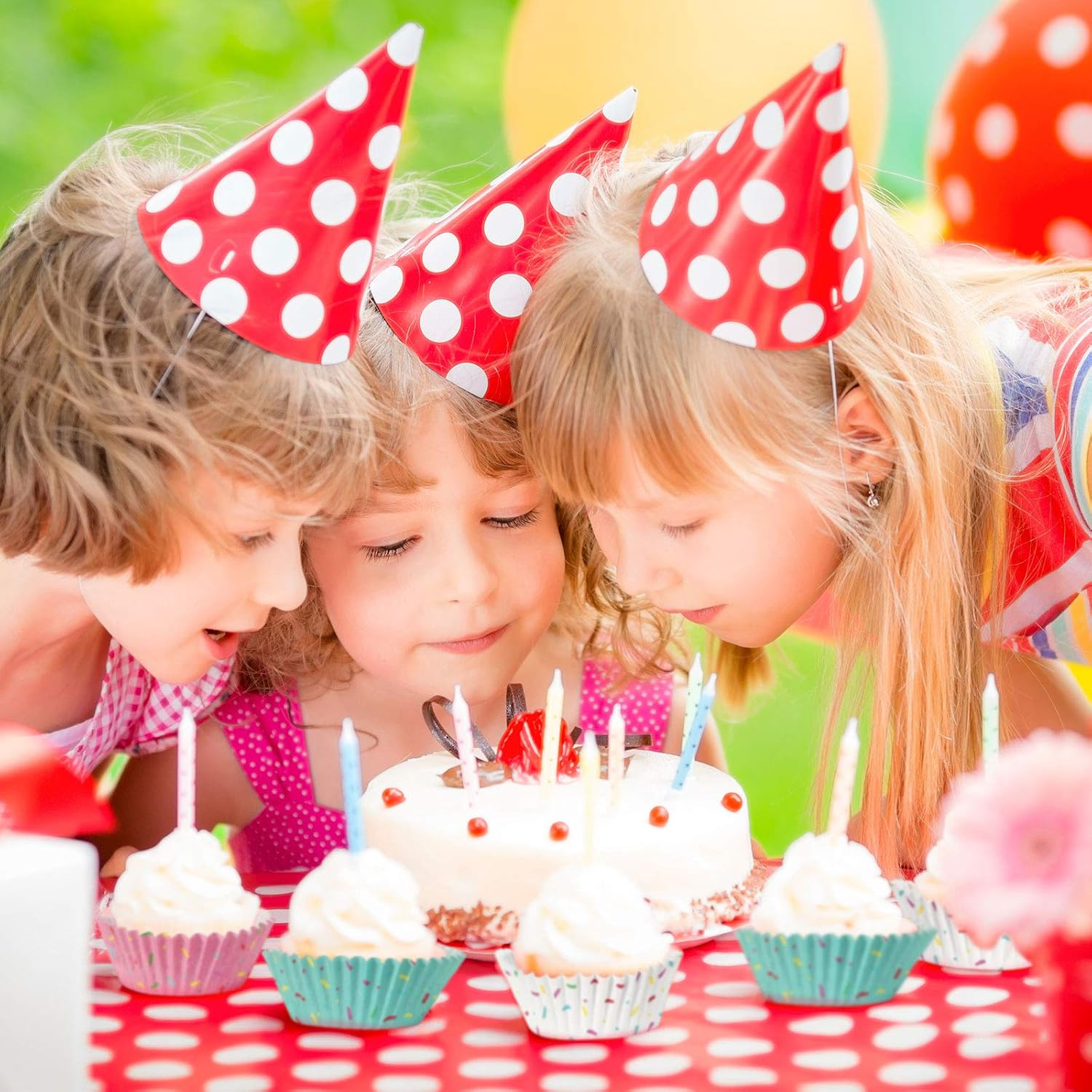 600 Pieces Cupcake Liners Colorful Paper Baking Cups Cupcake Wrappers Wraps Muffin Case Trays for Christmas Candyland Donut Party Decorations(White, Blue and Pink) - Delicate Color image number 2