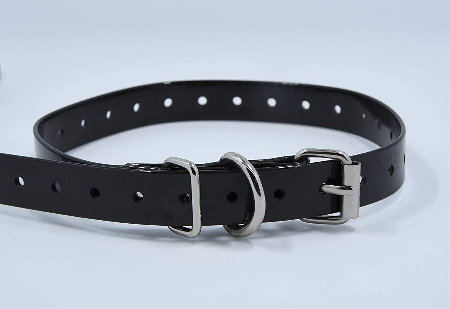 Trainpro Replacement &frac34;&rdquo; Dog Collar Strap Bands with Double Buckle Loop Training for All Brands of Pet Shock Bark E Collars and Fences.