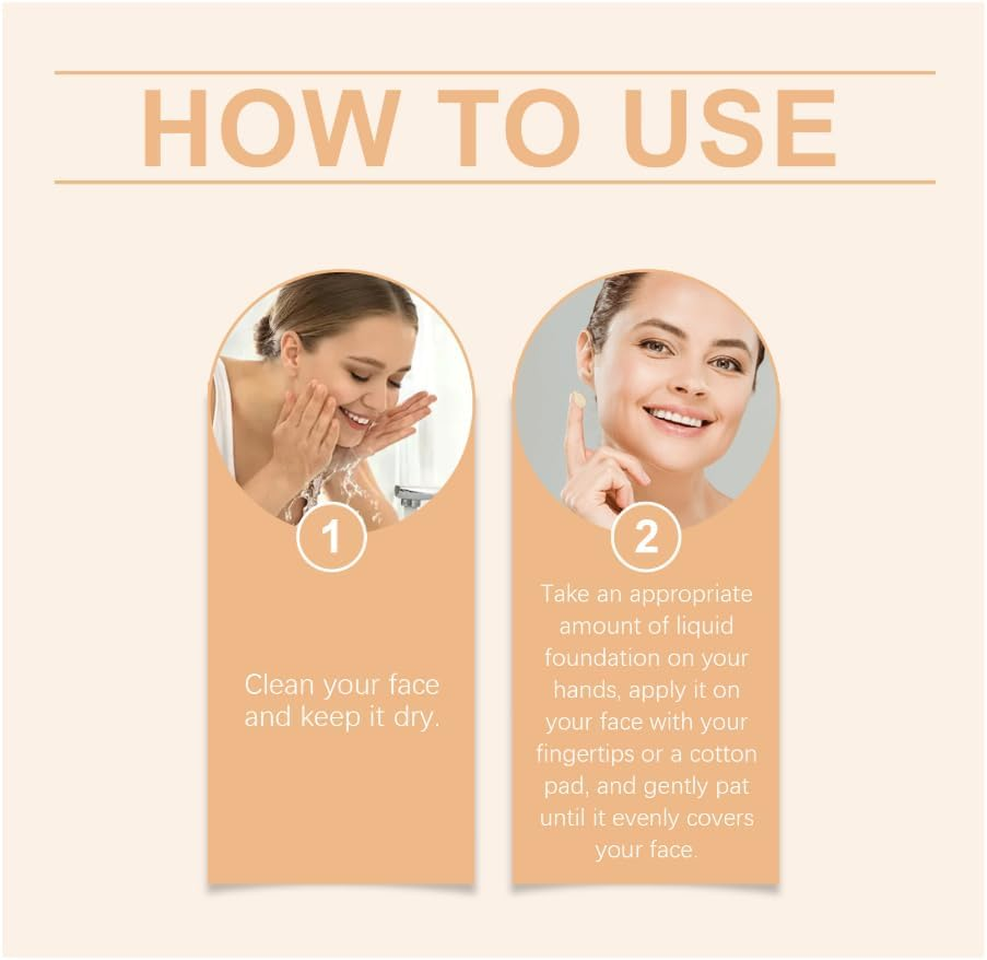 Herbs Boat 4-In-1 Color Changing Foundation, Medium Spectrum Foundation Makeup, Full Coverage Concealer Color Changing Foundation, Long-Lasting & Waterproof for All Skin (1Pcs) image number 6