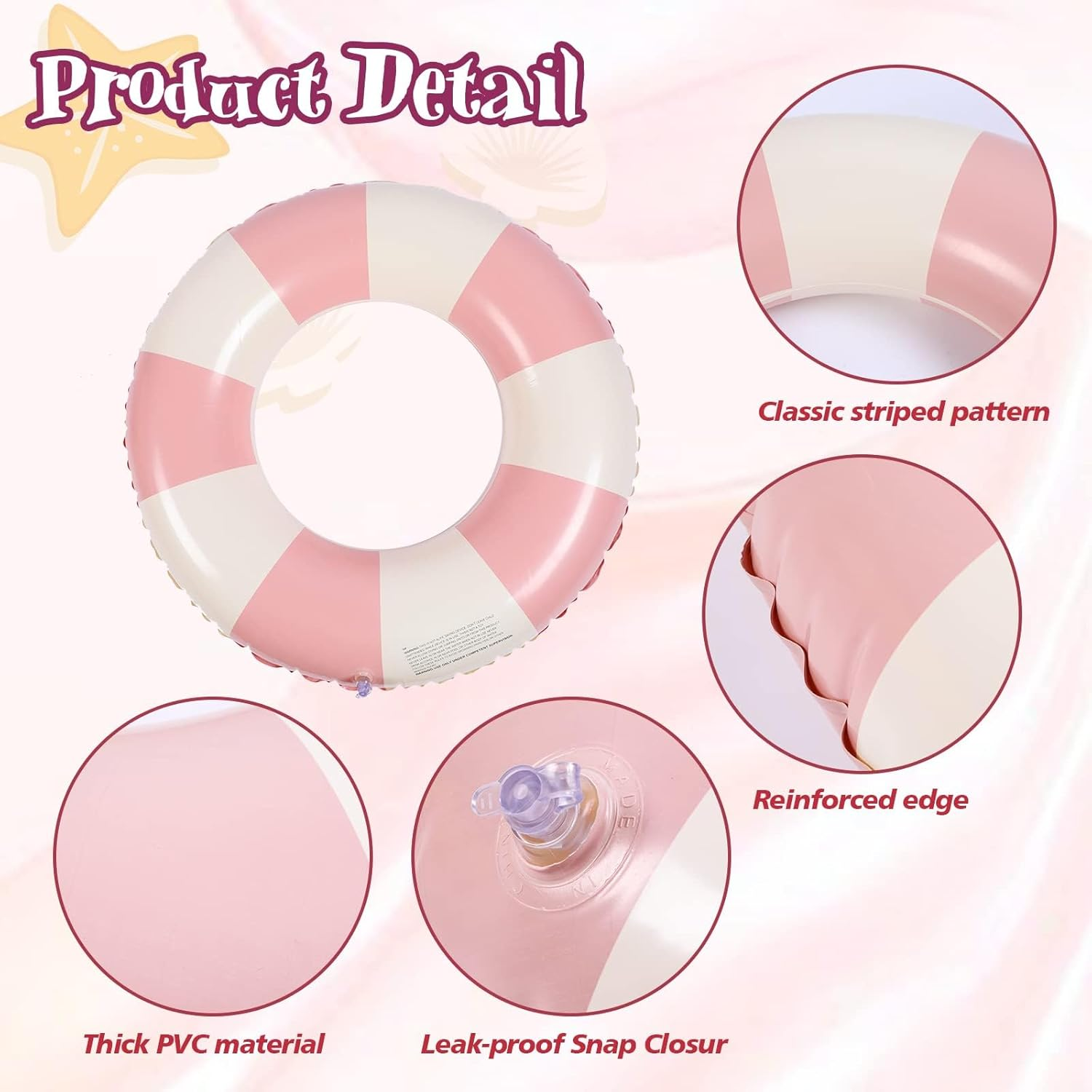 Adult Swimming Ring, Air Mattress, Inflatable Swimming Pool Float, Swimming Ring Tube for Summer Pool Party image number 6