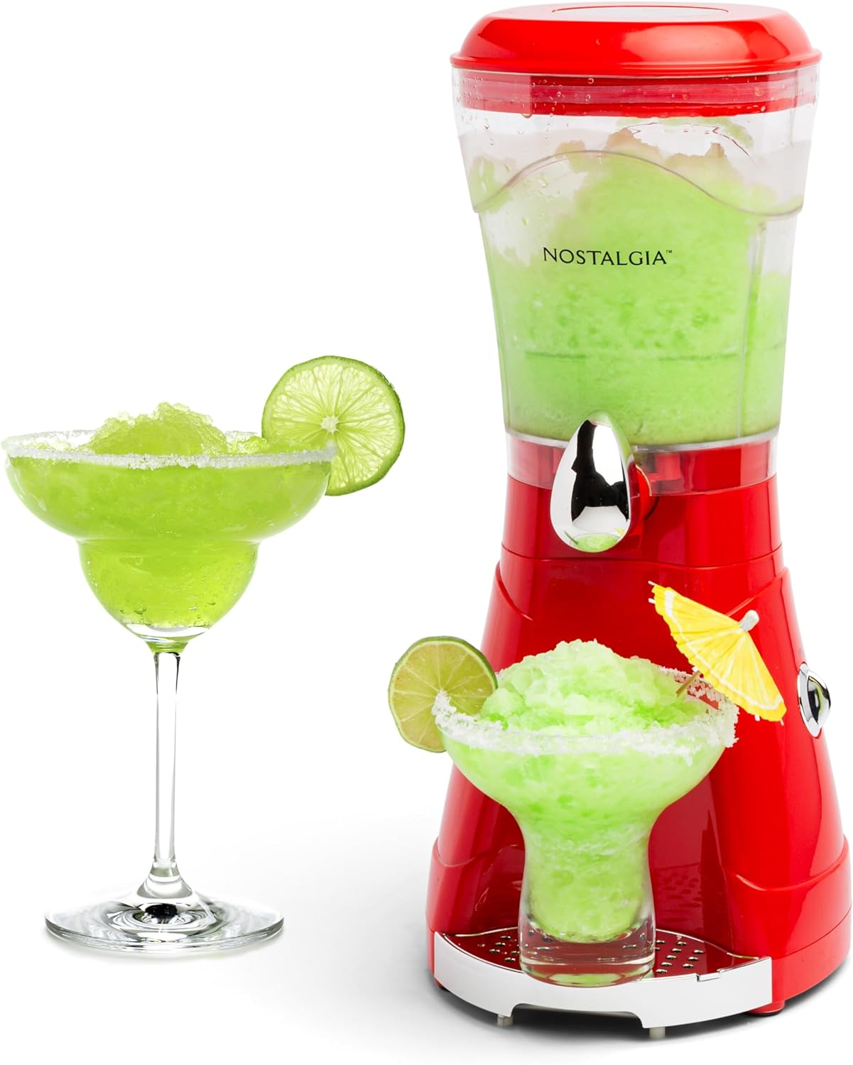 Nostalgia 64-Ounce Margarita Maker & Slushie Machine Easy-Flow Spout, Perfect for Slushies, Daiquiris, and Margaritas, Red image number 5