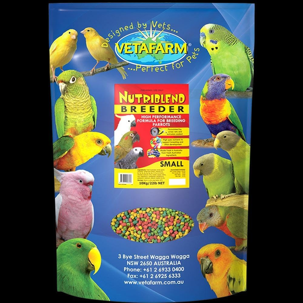Vetafarm Nutriblend Breeder Pellets Bird Food 10 Kg, Large