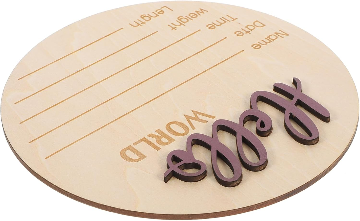 INOOMP Newborn Name Sign Birth Announcement Plaque Wooden Photography Prop Home Decor image number 5