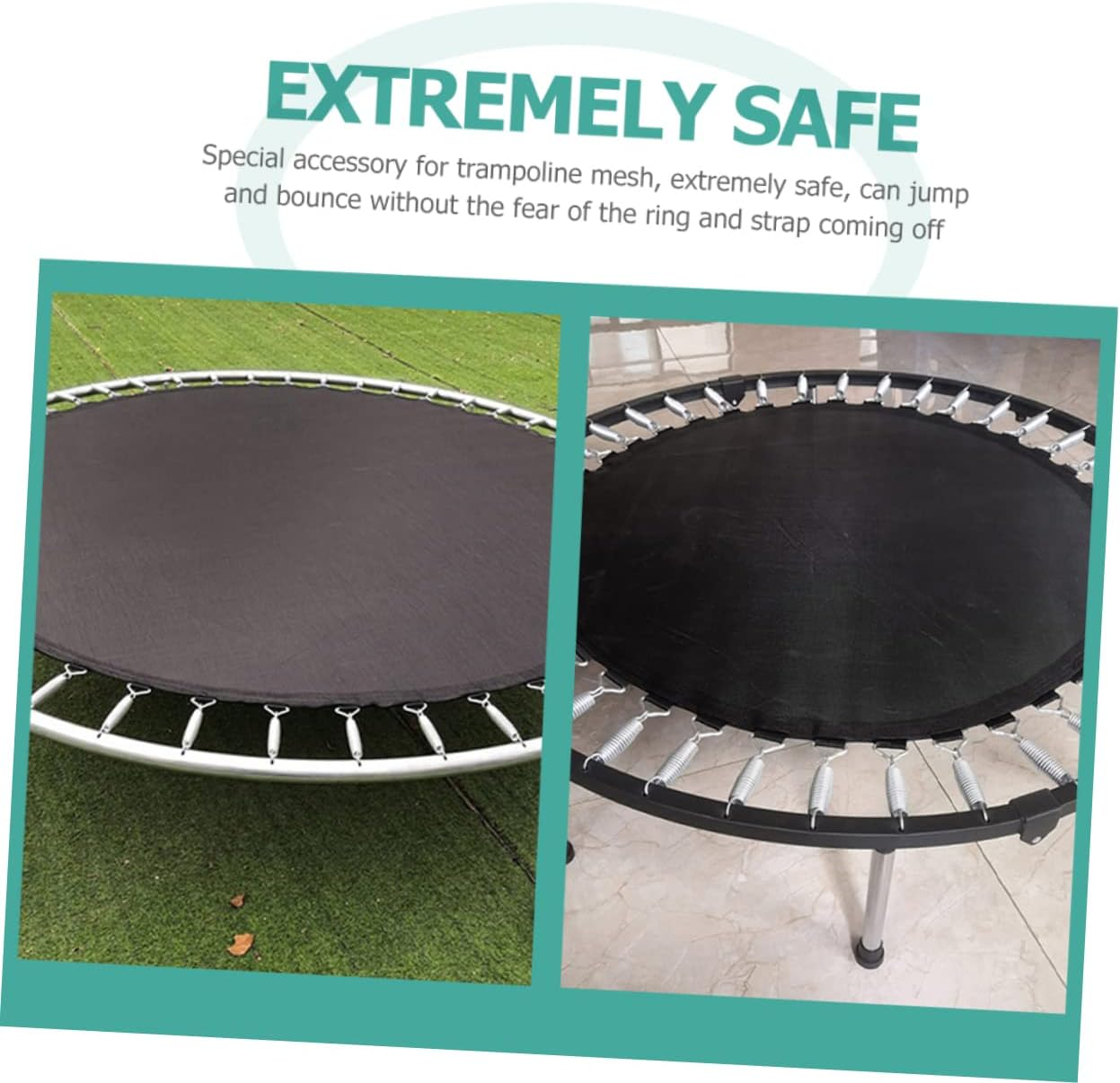 Kisangel Metal Trampoline D Rings, 30Pcs Triangle Trampoline Buckles V-Rings Springs Hooks Compact Parts Accessories for Galvanized Steel Replaceable Tool image number 2