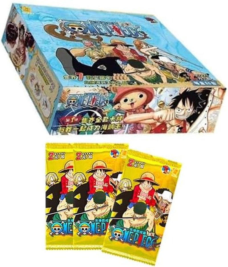 Anime Trading Cards: One Piece Collectable Trading Cards - Assorted Collectable Cards - Booster Pack Box - Booster Packs - S1-D (30 Packs) image number 4