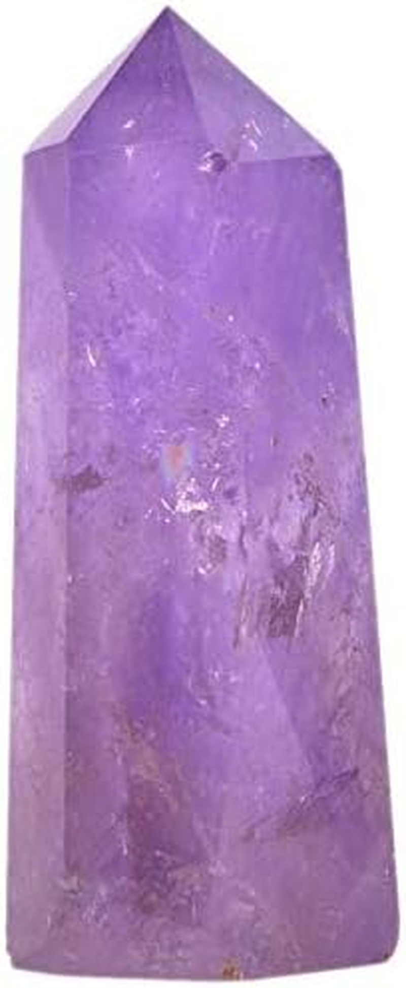 Angelstones Natural Citrine Gemstone Healing Crystal Hexagonal Pointed Reiki Chakra Faceted Prism Wand Carved Stone Figurine Home Decor