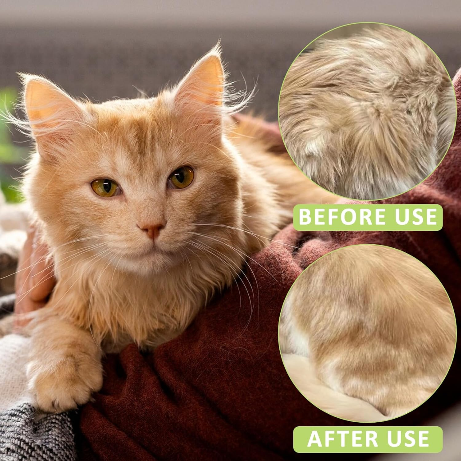 Pack of 2 Cat Steamy Brush, 3-In-1 Cat Brush with Steam Pet Brush Self Cleaning Steamy Cat Brush Self-Cleaning Steaming Cat Brush Steam Brush Cat for Cats Dogs Massage (B) image number 4