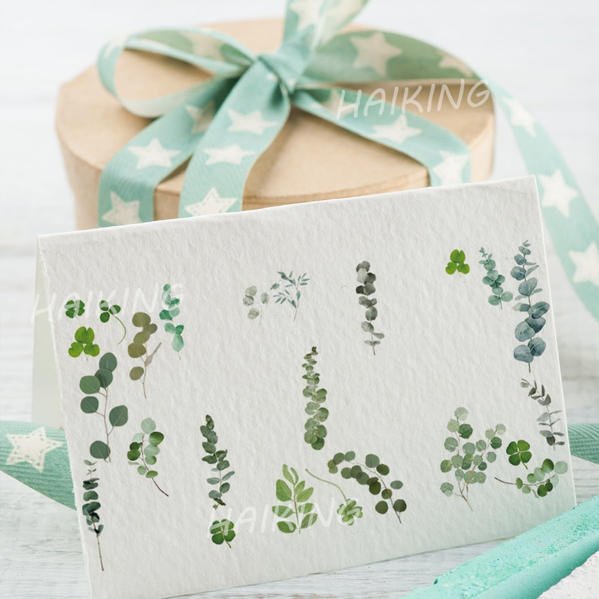 HAIKING Flower Plant Stickers, 48 Sheets PET Floral Stickers for Scrapbook, Journal, Album (8 Styles) image number 4