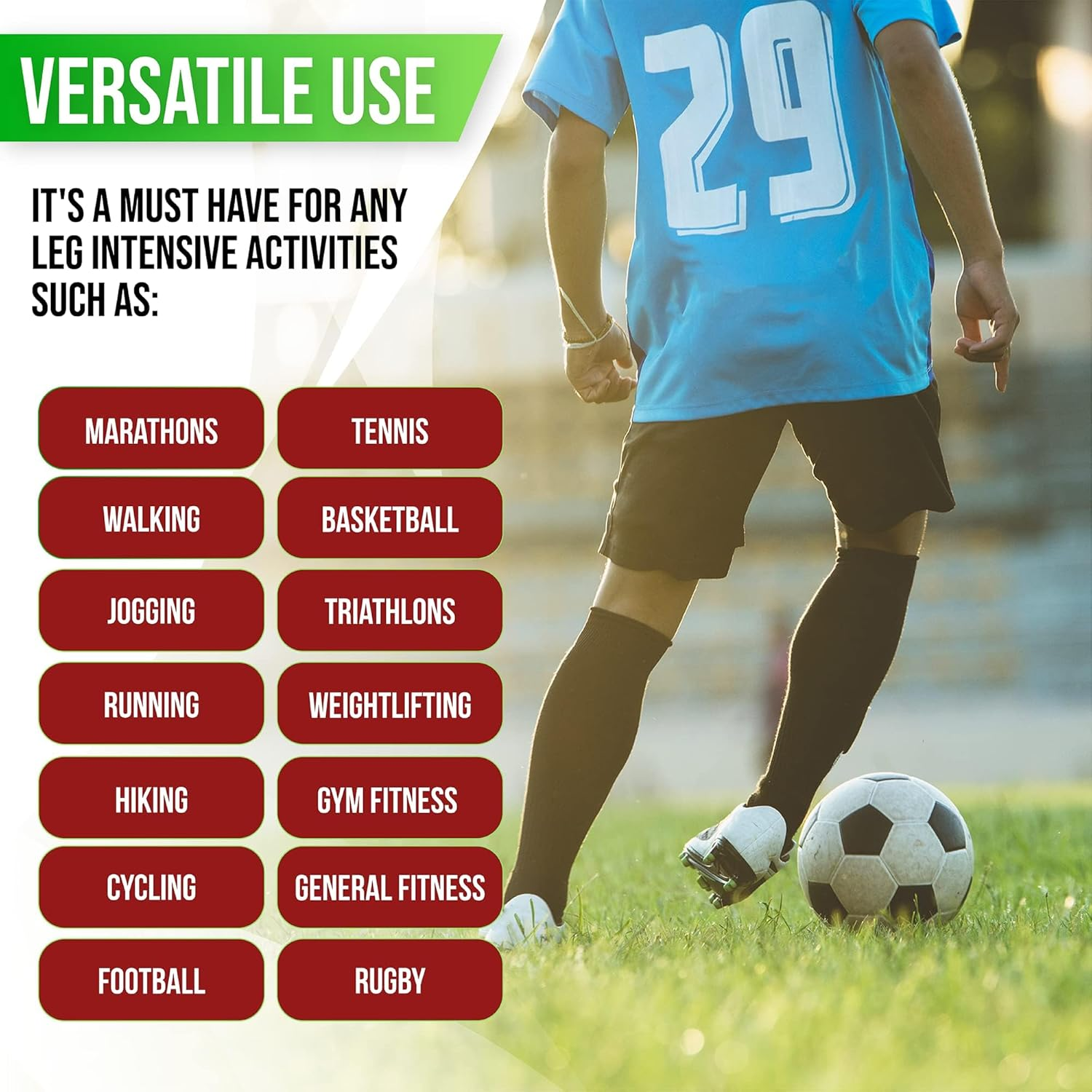 Soccer Shin Guards for Kids Youth, Shin Pads Soccer Sleeves with Impact Absorption, Breathable, & Lightweights, Calf Compression Sleeve with Honeycomb Pads image number 6