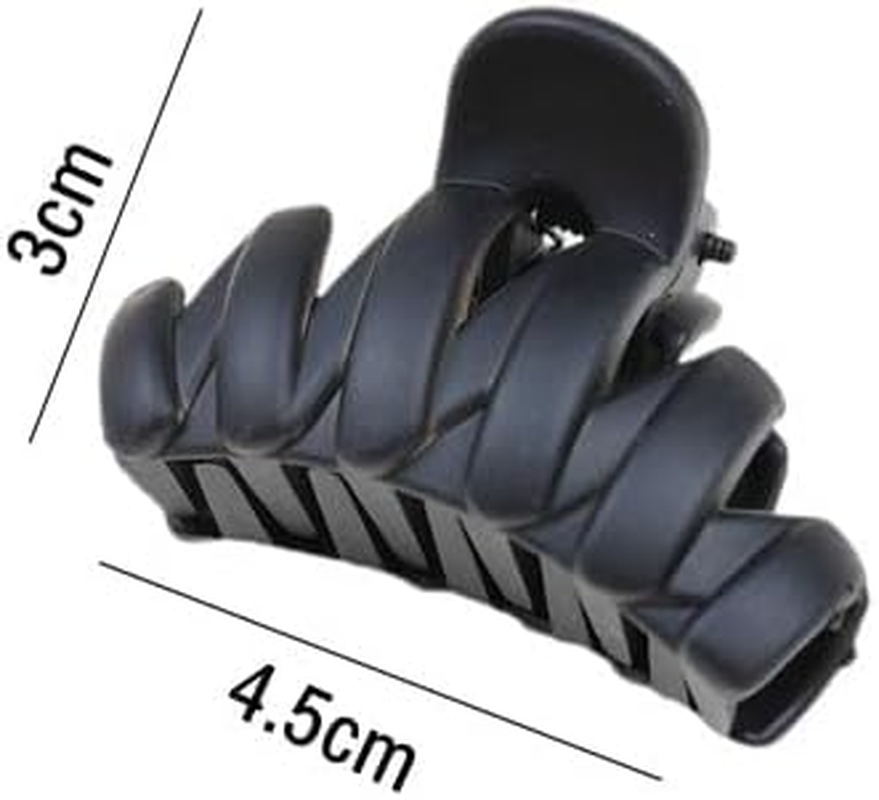 12Pcs Small Hair Clips Matte Medium Claw Clips for Women and Girls Small Claw Clips for Thin/Medium Fine Hair Strong Hold Jaw Clips Non-Slip Cute Mini Hair Clips image number 1