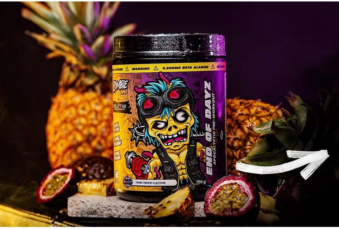 Zombie Labs End of Dayz Pre-Workout 50 Serves Toxic Tropic Flavour image number 2