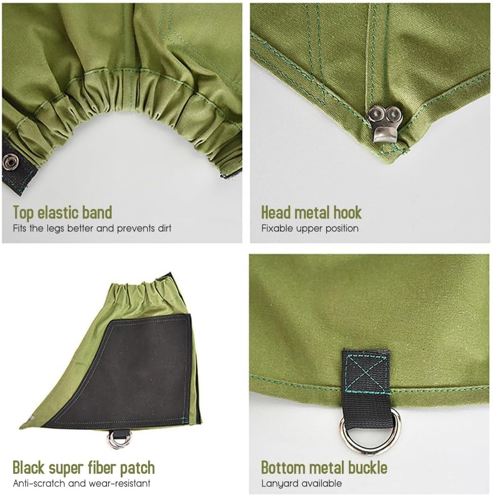 Canvas Low Gaiters for Men and Women Hiking Climbing image number 1