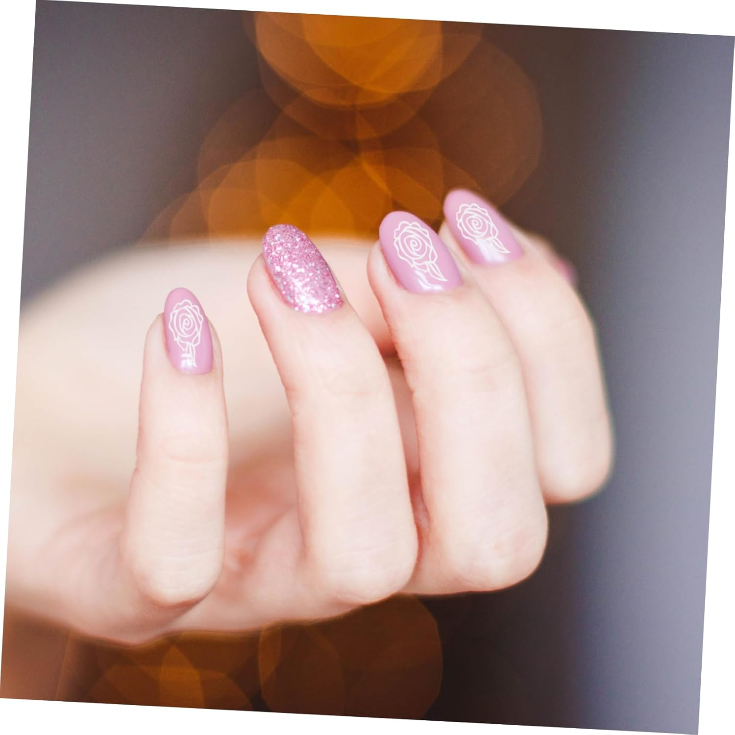 DECORNIJIA 5Pcs Nail Template Transfer Steel Plate Nail Art Stamper Manicure Plates Art Stamping DIY Kit image number 2