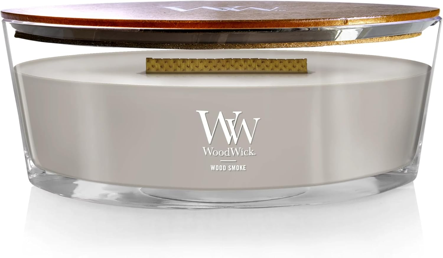 Woodwick White Honey Jar Candle, Ellipse image number 3