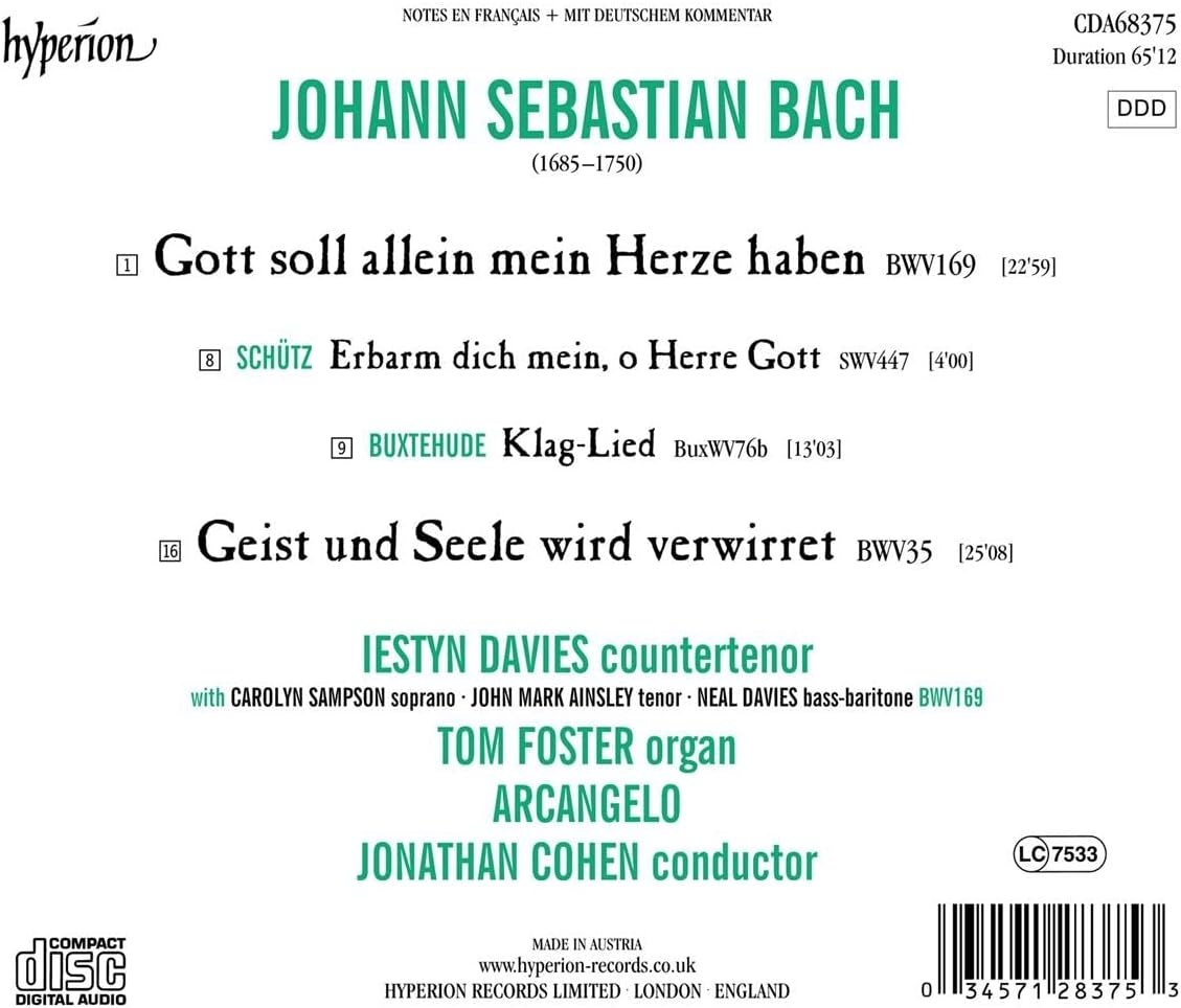 Bach: Cantatas Nos. 35 & 169