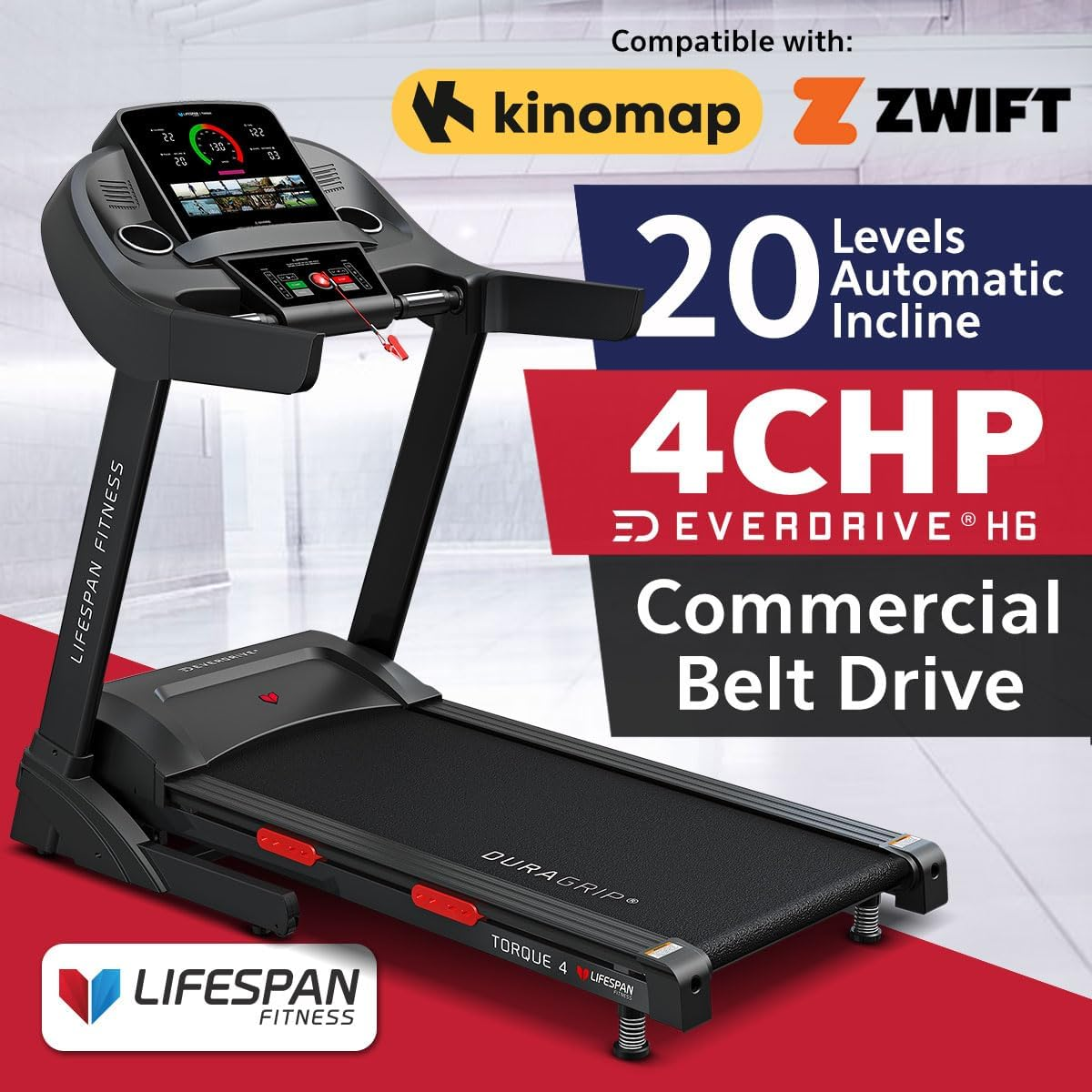 Lifespan Fitness Torque 4 Treadmill image number 4