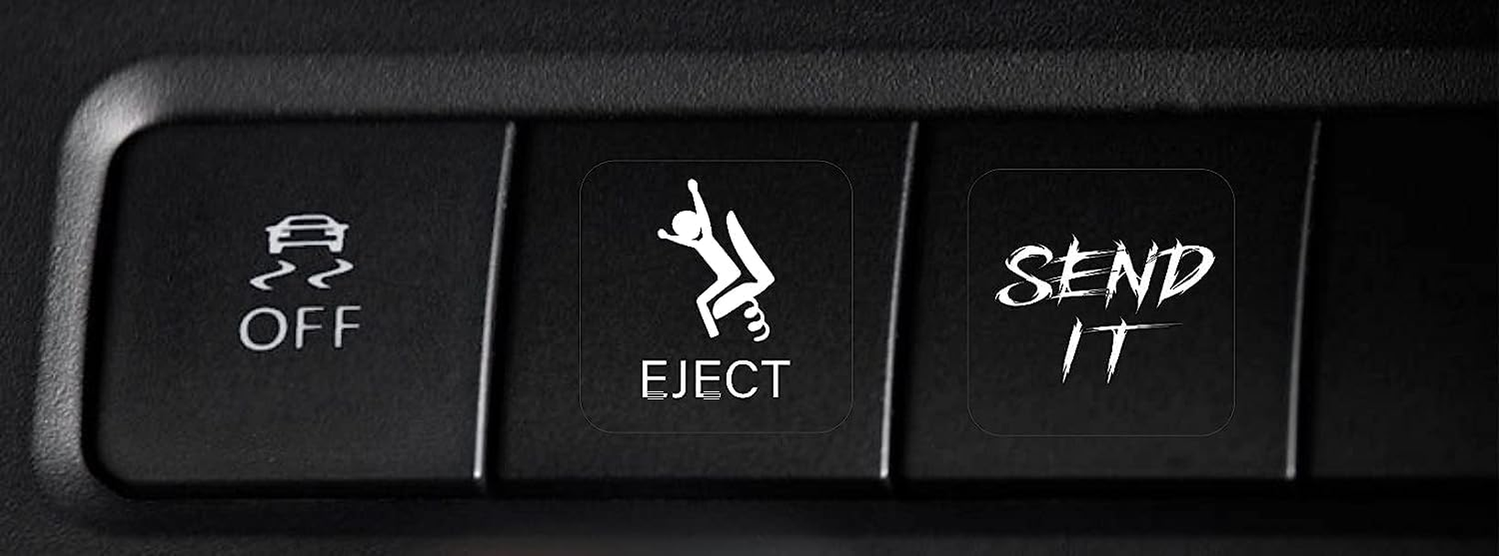 Novelty Stickers Car or Truck Unused Button, Car Decal Switch Label Sticker, Control Button Sticker, Car Interior Sticker and Sticker, Interior Dashboard Joystick Console Switch Decal image number 2