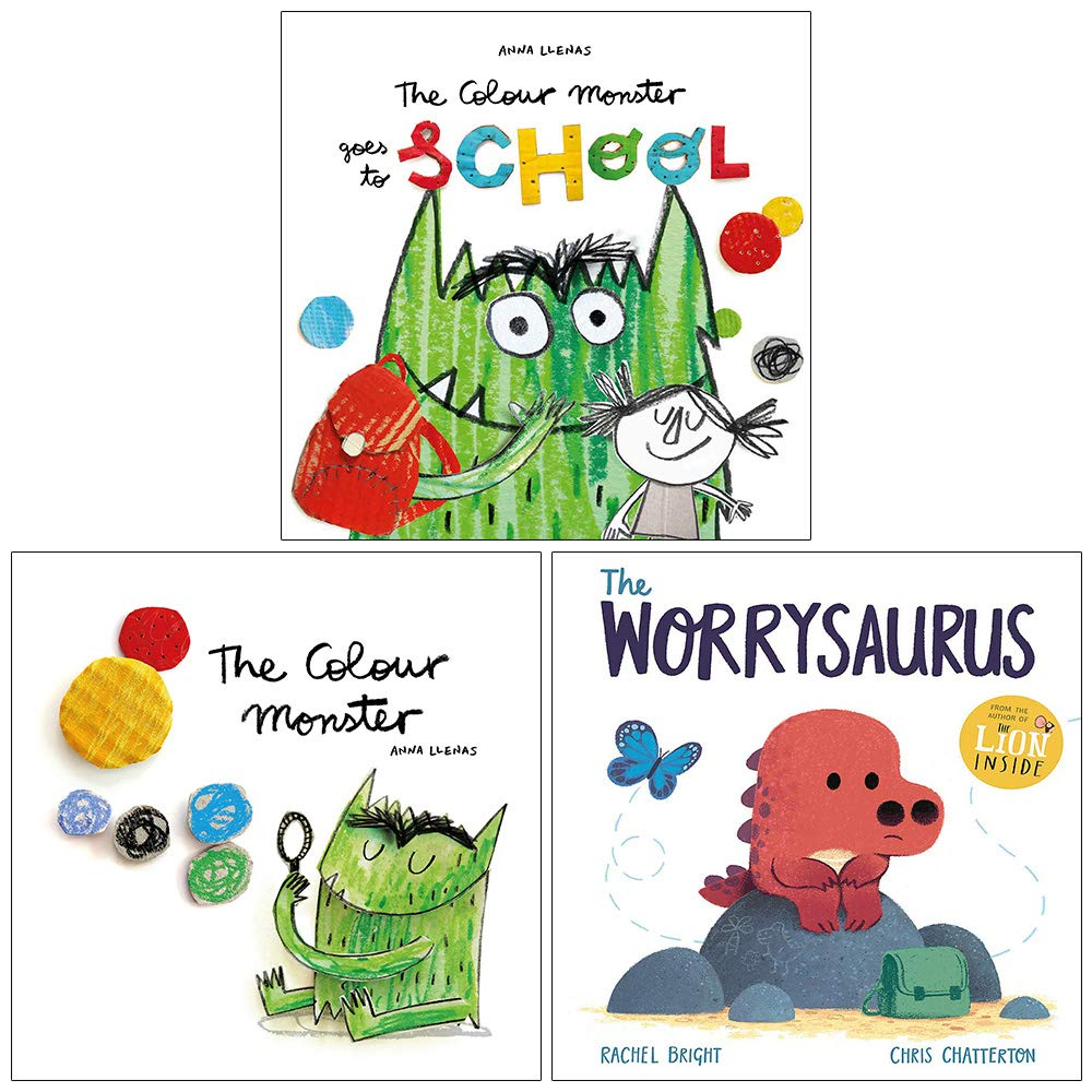 The Colour Monster Goes to School, the Colour Monster, the Worrysaurus 3 Books Collection Set image number 2