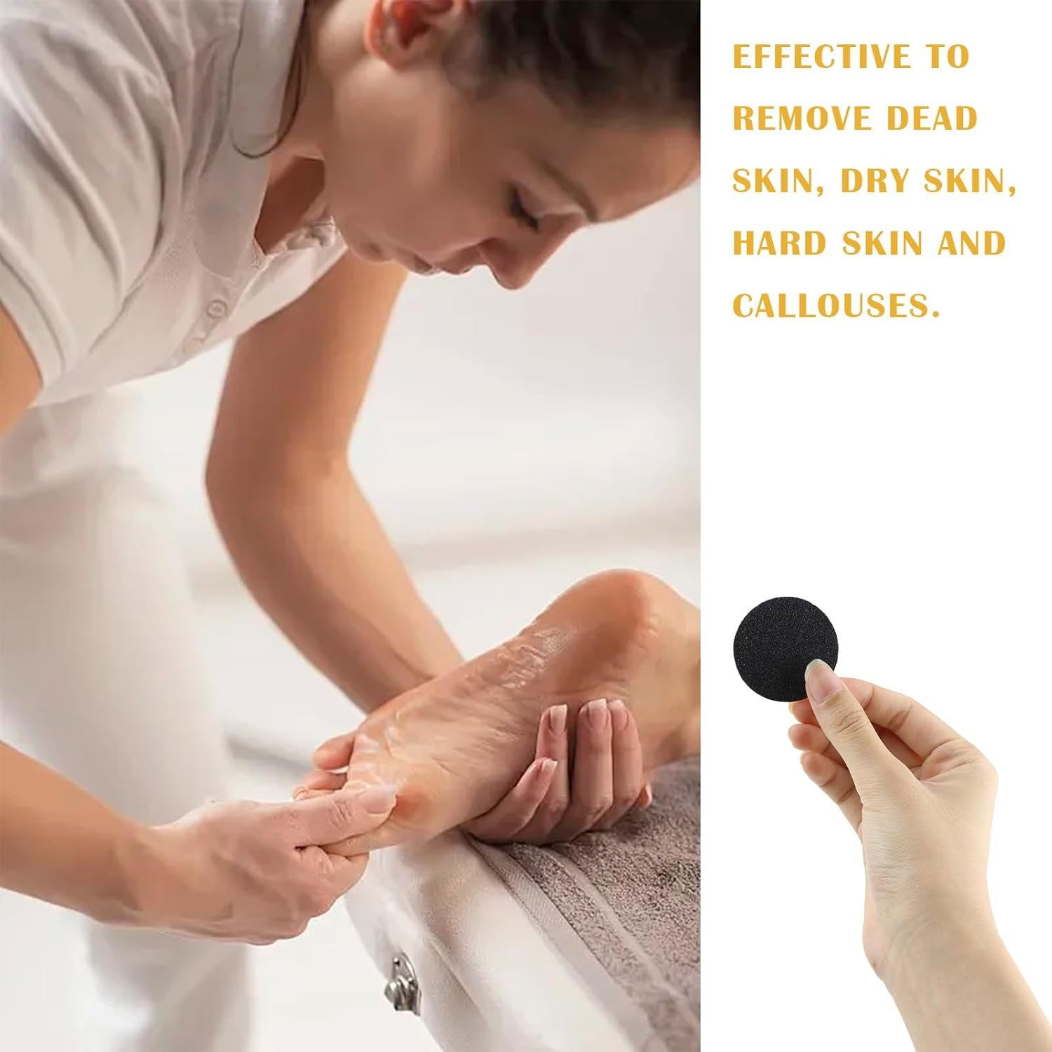 60 Pcs Electric Callus Remover Replacement Sandpaper for Hard Dead Skin, Cracked Heels, Dead Skin, Dead Skin, Dead Skin image number 3