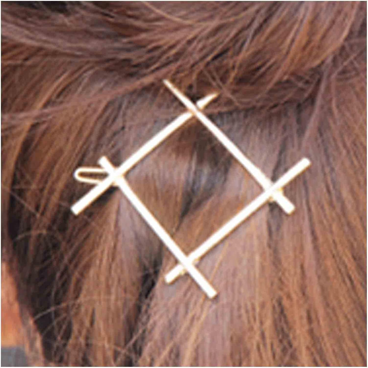 Yheakne Boho Square Silver Hollow Square Hair Clip Hair Clip Vintage Hair Clip Decorative Hair Clip Hair Accessories for Women and Girls (Square) image number 6