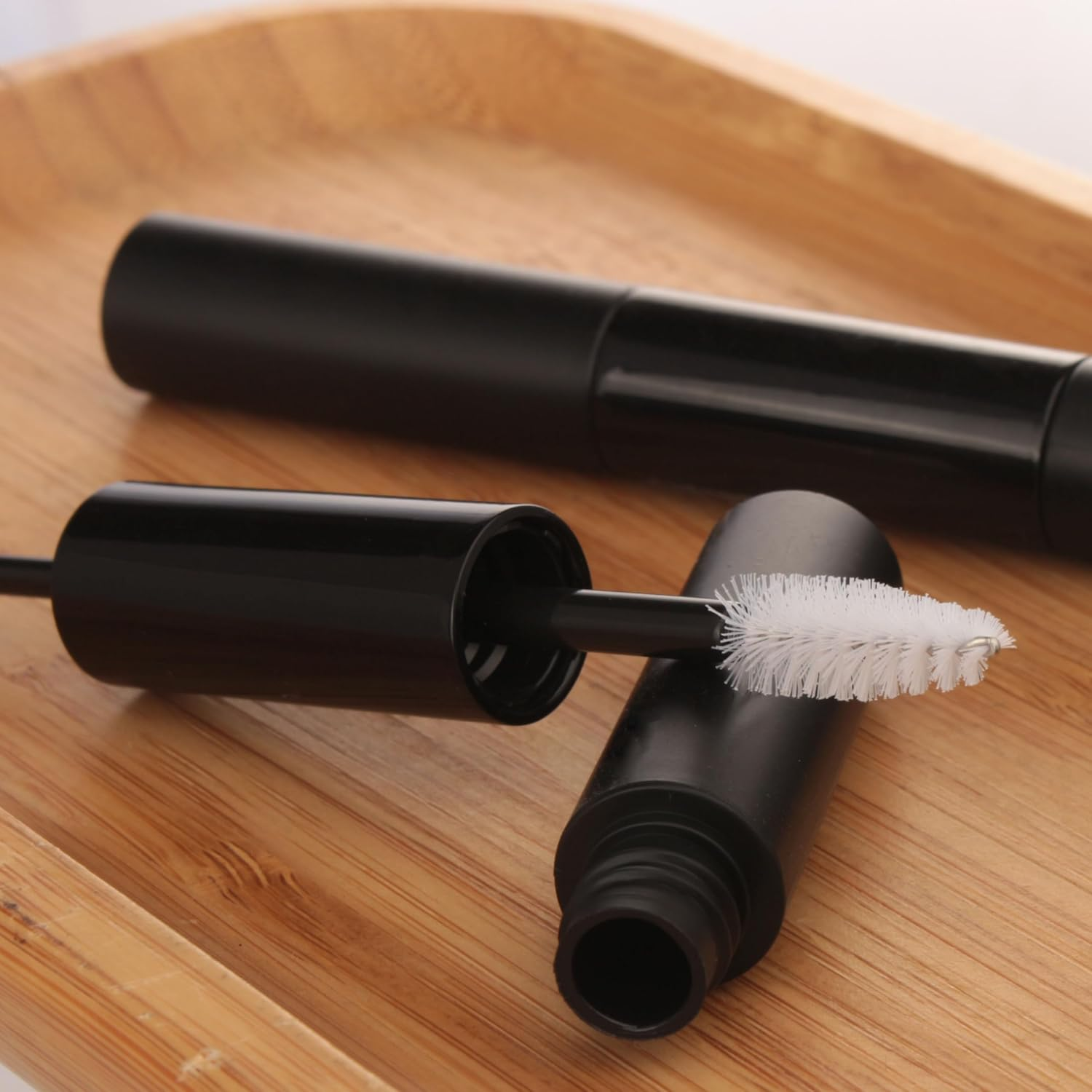 COSIDEA 10PCS Empty 5Mlx2 Dual Ended Mascara Tubes and Eyeliner Tube 10Ml 2 in 1 Mascara Tube and Wand for Castor Oil Eyelash Glue Bottle image number 1