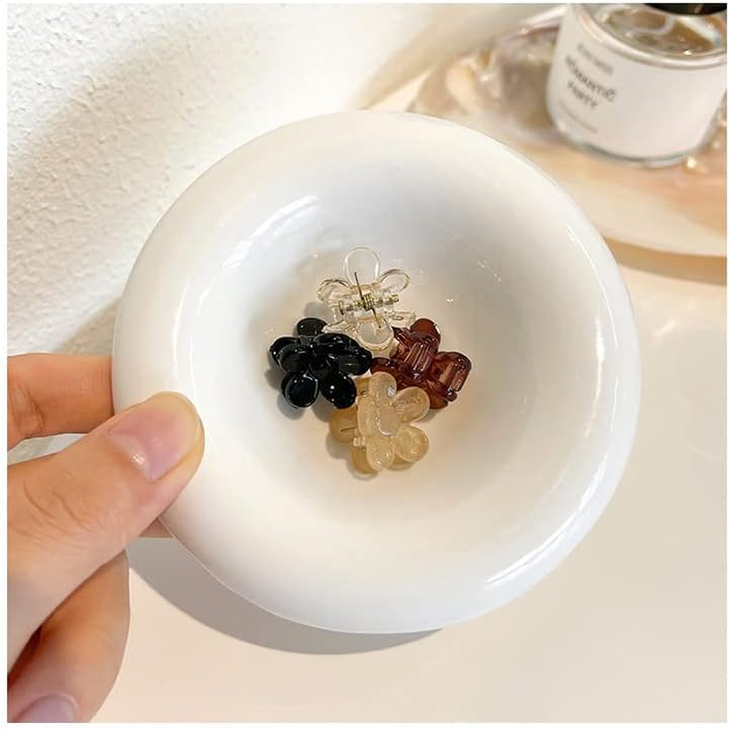 Set of 20 Black Mini Girls Braided Hair Clips Pony Clips Exquisite Side Clips Headpiece Hair Clips (Pink Rhinestones) image number 5