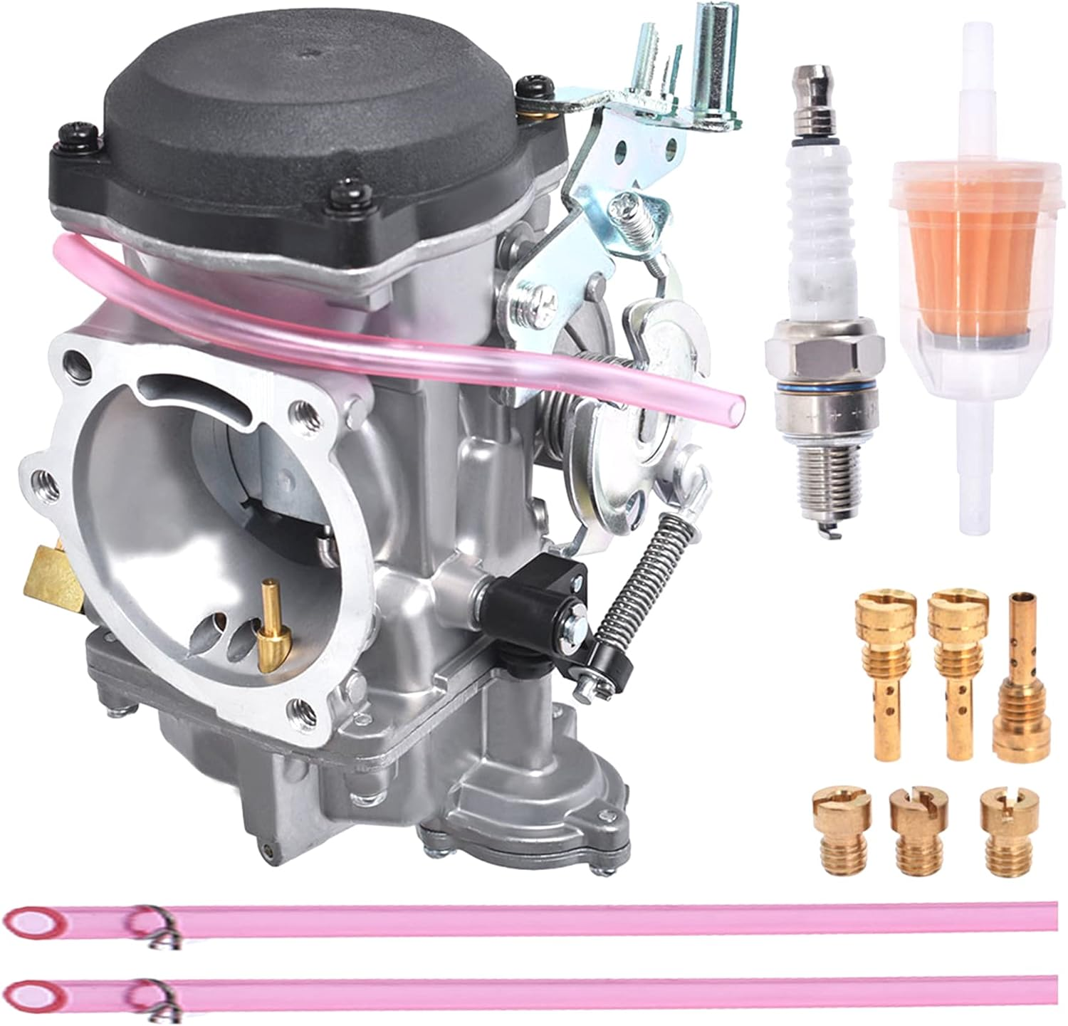 27421-99C 27421-99A 27490-04 27465-04 CV40 40Mm Carburetor Carb Replacement for Sportster 883 XL883 1200 XLH1200 Softail Dyna Touring Super Glide image number 2