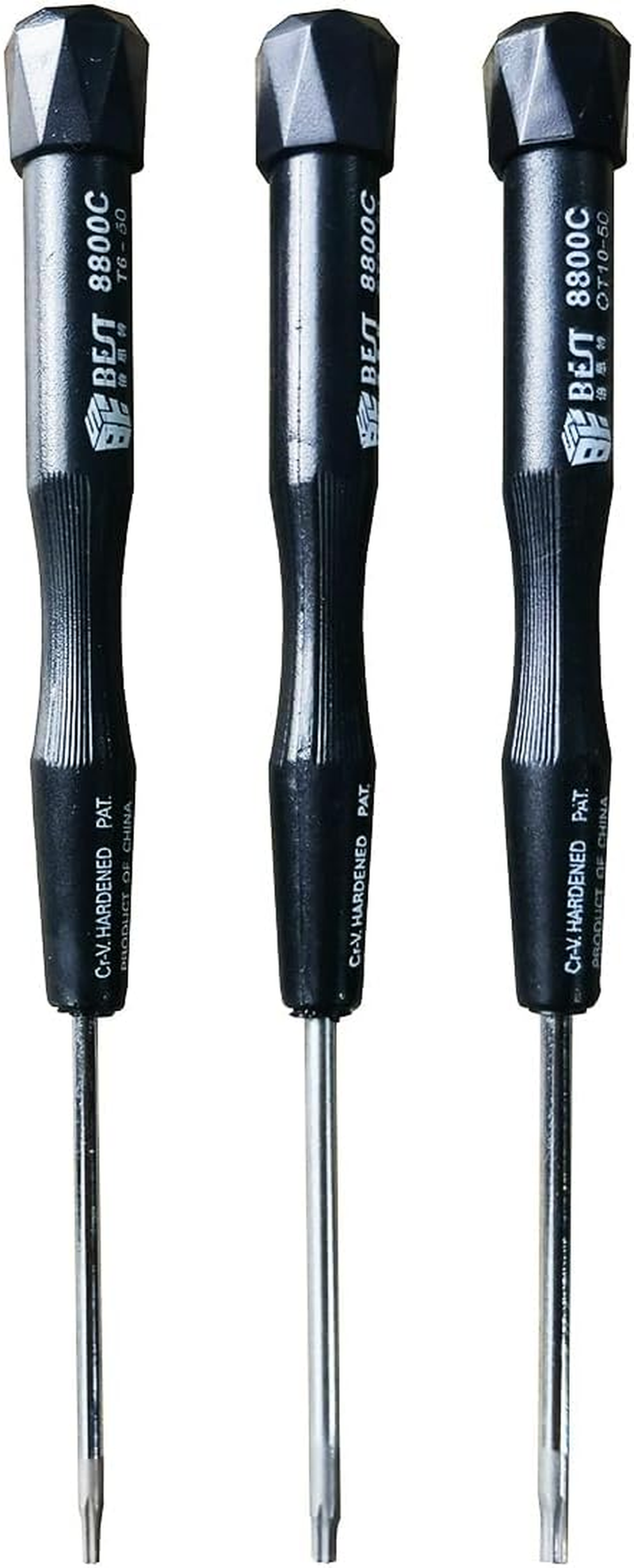 Torx T6 T8 T10 Screwdriver Set, Fixinus Repair Tool Set for PS5, PS4, PS3, Xbox One, Xbox 360 Controller and Ps/Xbox Console（Black)