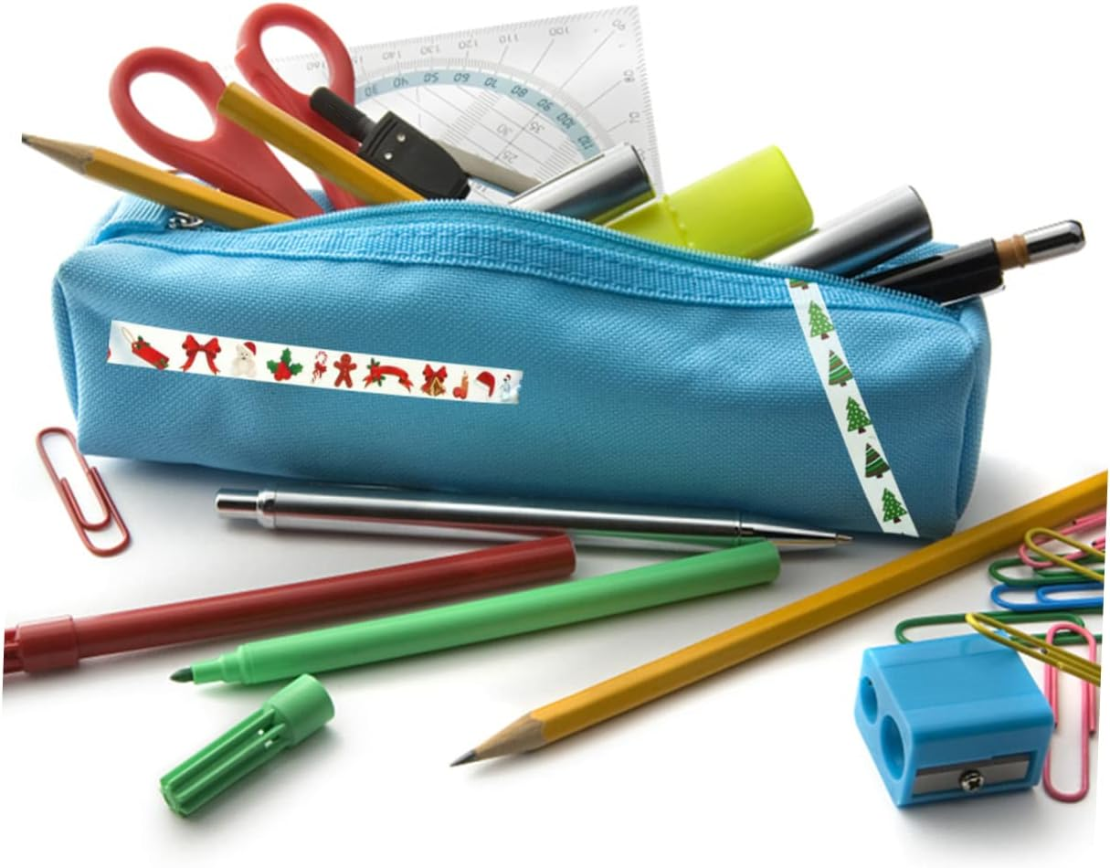 10 Rolls Christmas Decoration Tape Washi Tape for Scrapbooking and Handmade Crafts for Holiday Wrapping and Card Making image number 6