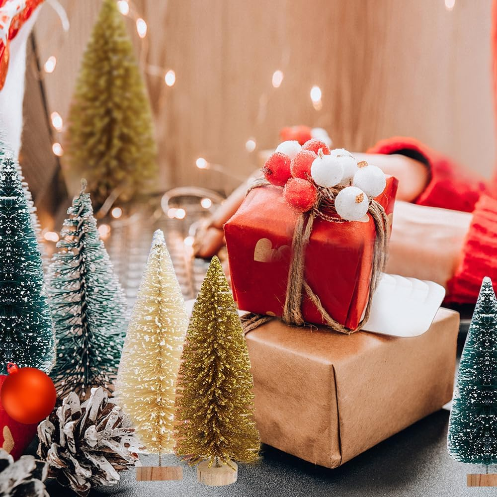 Yahpetes 24 Pcs Christmas Trees image number 1