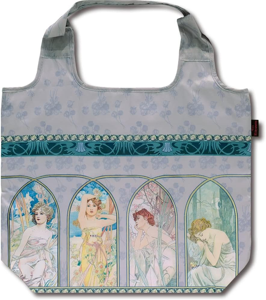 Eupower Famous Cooler Eco Bag ~ Museum Art Collection ~ Mucha "Time Flow" image number 1