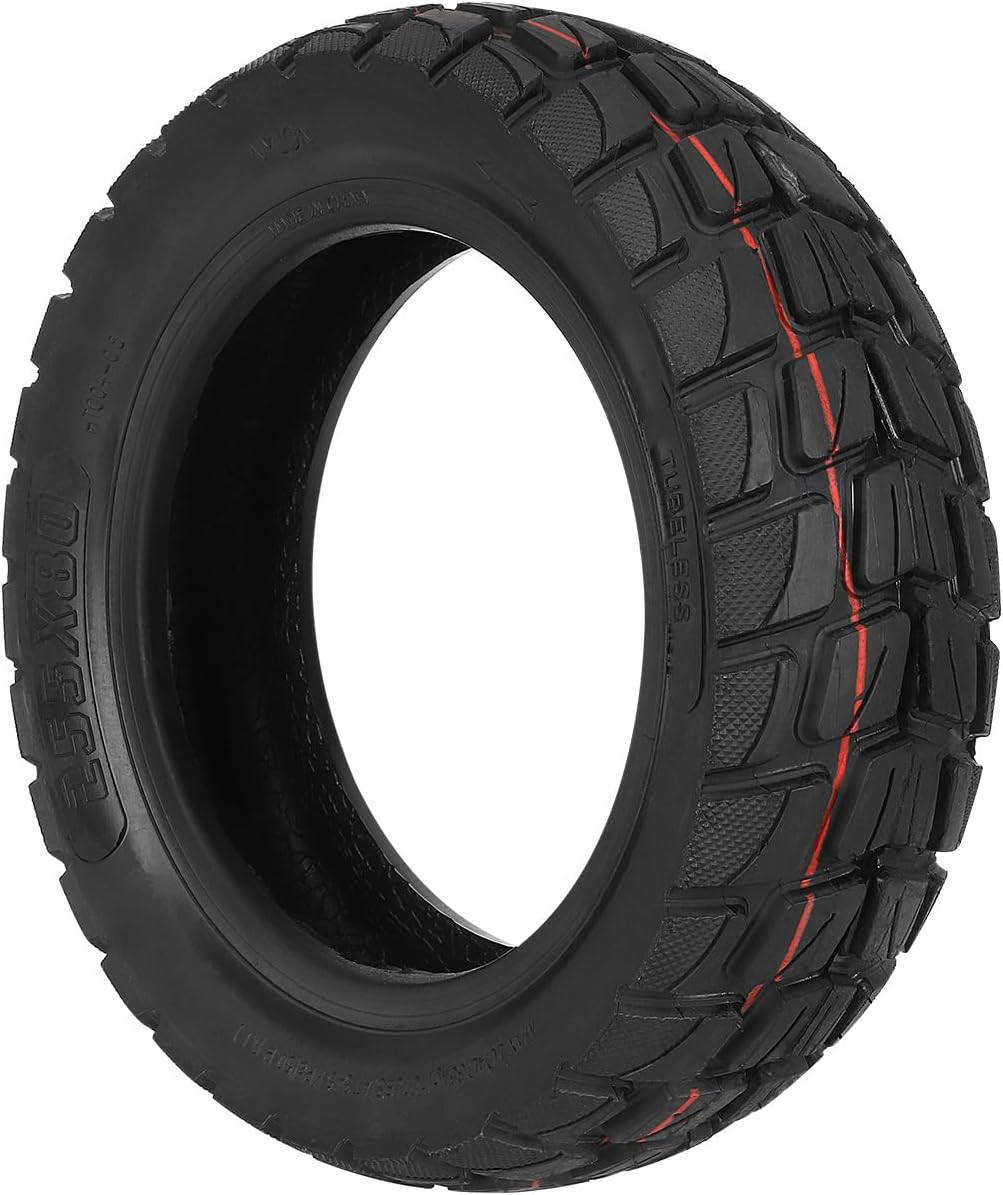 VOLOHAS 255 X 80 Off-Road Tubeless Tyres, 10 Inch Replacement Wheels Tyres for Zero 10X Electric Scooter, Thickened Front and Rear Tyres Replacement (Pack of 2) image number 1
