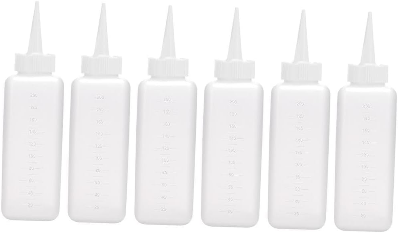 6X Squeeze Applicators Bottles Hair Coloring Bottle Multipurpose Bath Supplies Shampoo Bottles for Home Use Hairdressing, Medium