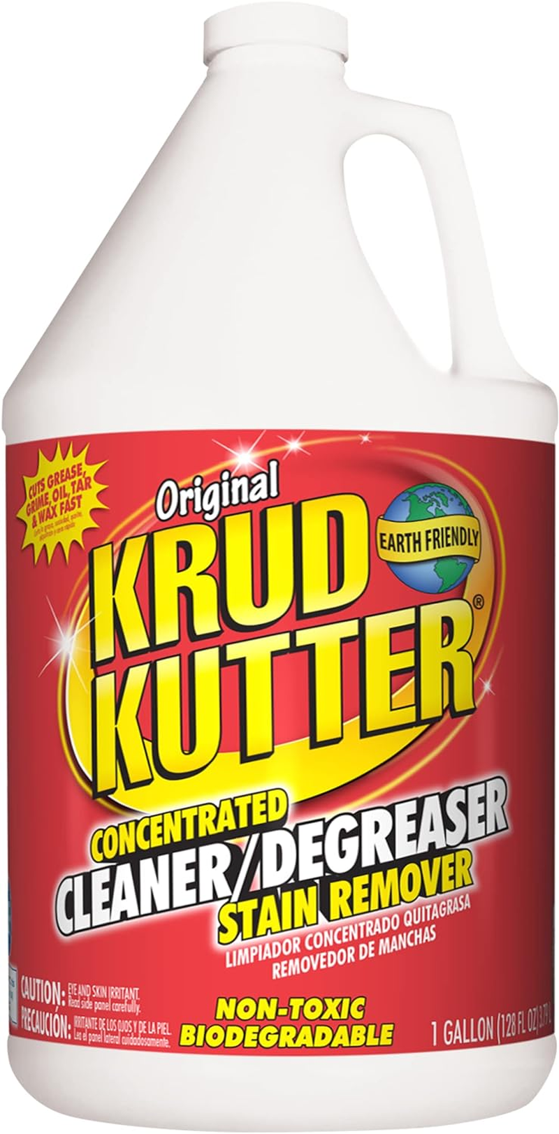 Krud Kutter Original Cleaner & Degreaser &ndash; All-Purpose, Biodegradable Stain Remover for Grease, Grime, Paint, & Tar, Safe for Use on Appliances, Walls, Upholstery & More, 3.78 Litre image number 5