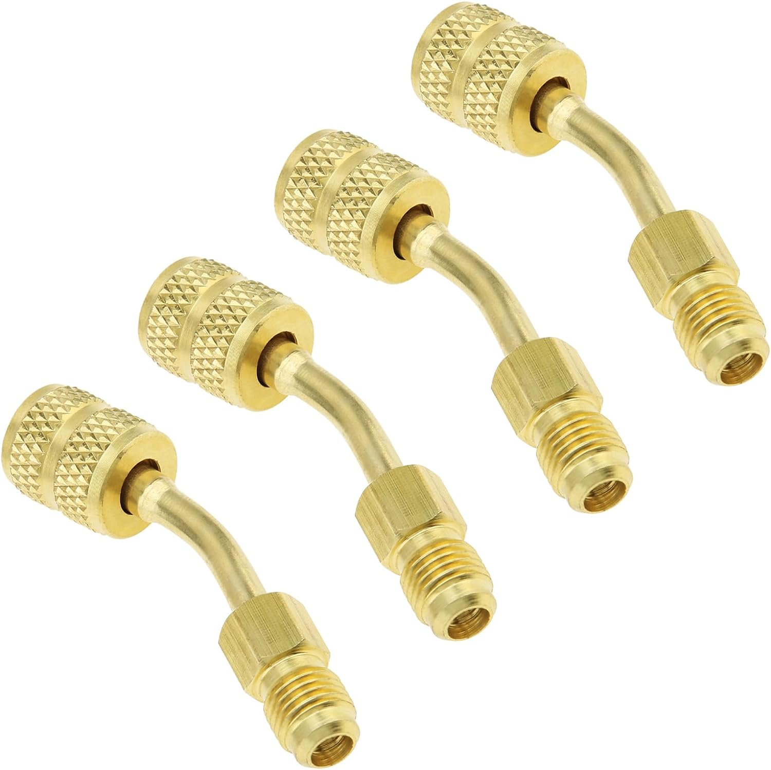 R410A Swivel Adapter for Mini Split System Air Conditioner HVAC Refrigeration Service with 5/16 Inch Female Quick Coupler to 1/4 Inch Male Flare (4) image number 3