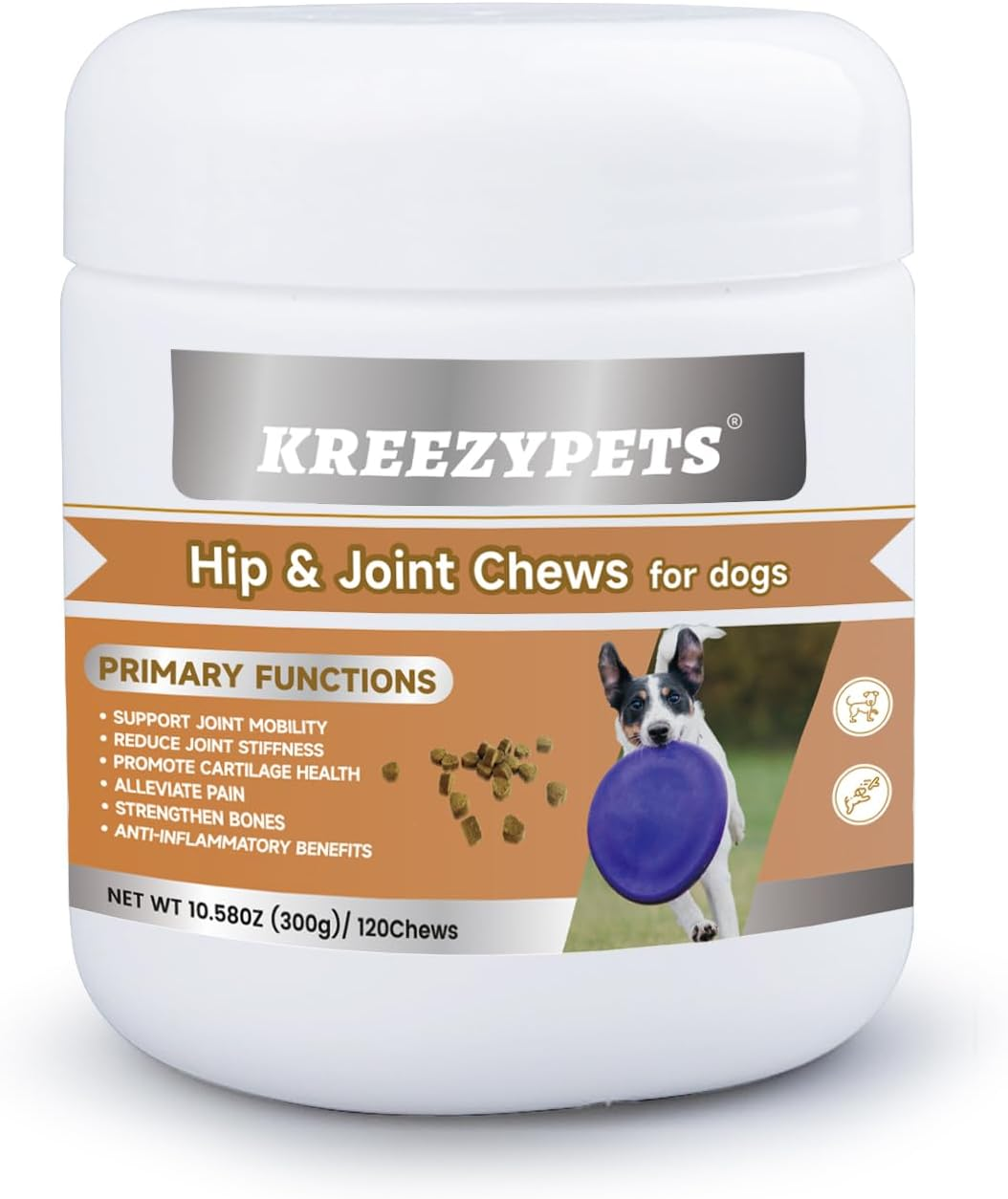 Hip &Joint Supplement for Dogs - Soft Chews with MSM Glucosamine Chondroitin for Dogs - Dog Joint Supplement