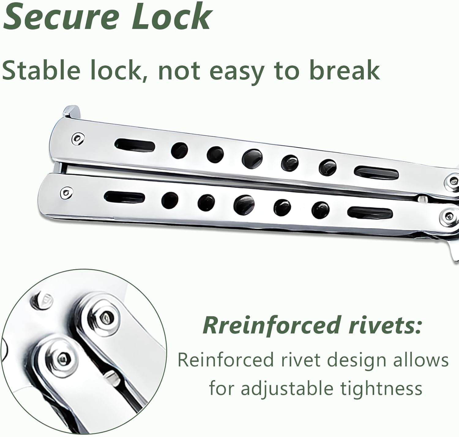 Jaasuee 2 Pieces Stainless Steel Folding Practice Combs Available in Black and Silver, Foldable Hair Styling Tools for Sports and Outdoor Use, Silver+Black image number 1